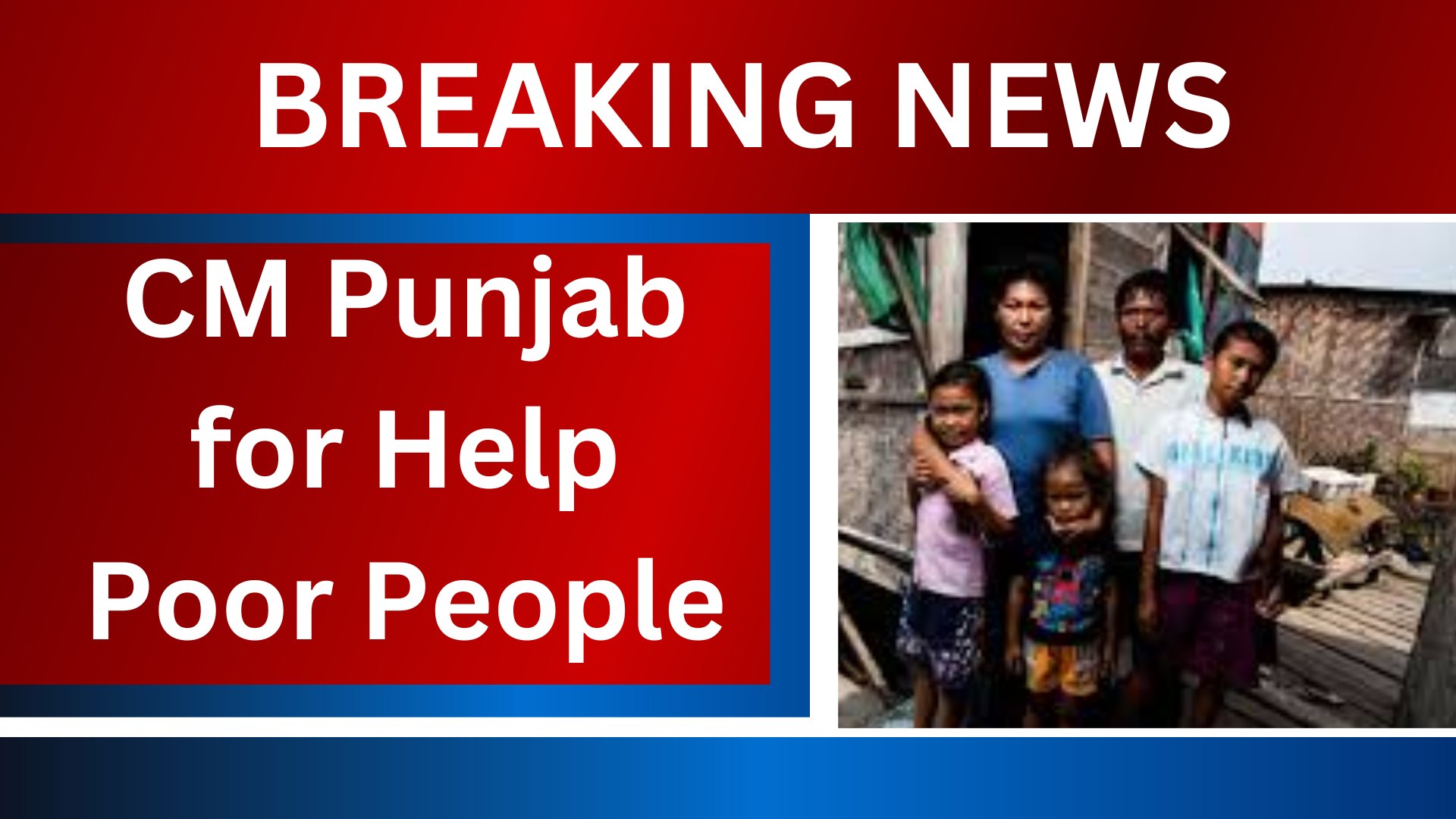 CM Punjab for Help Poor People